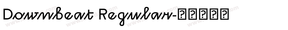Downbeat Regular字体转换